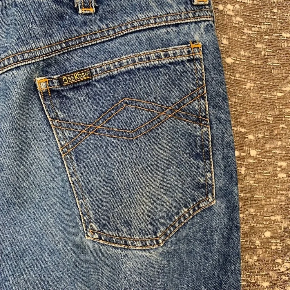 Vintage Oshkosh‎ Bgosh Denim Blue Jeans Scovill Zip Men's 36x30